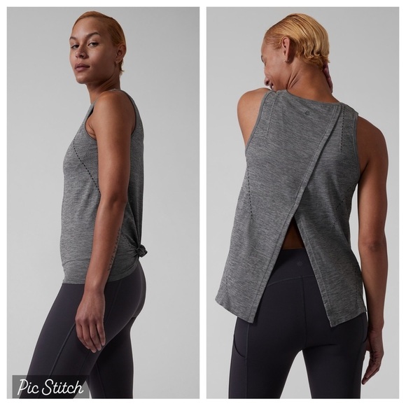 Athleta Foothill Seamless Tank, Gray, Size XS - Picture 1 of 7